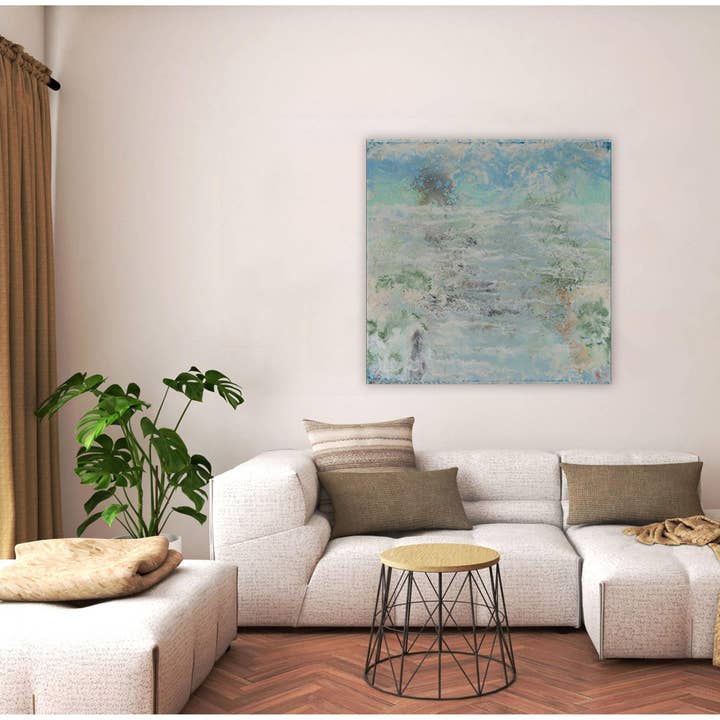 "Tides of Color" Canvas Wall Art Karen Biery for wholesale by Ready2hangart, Inc.