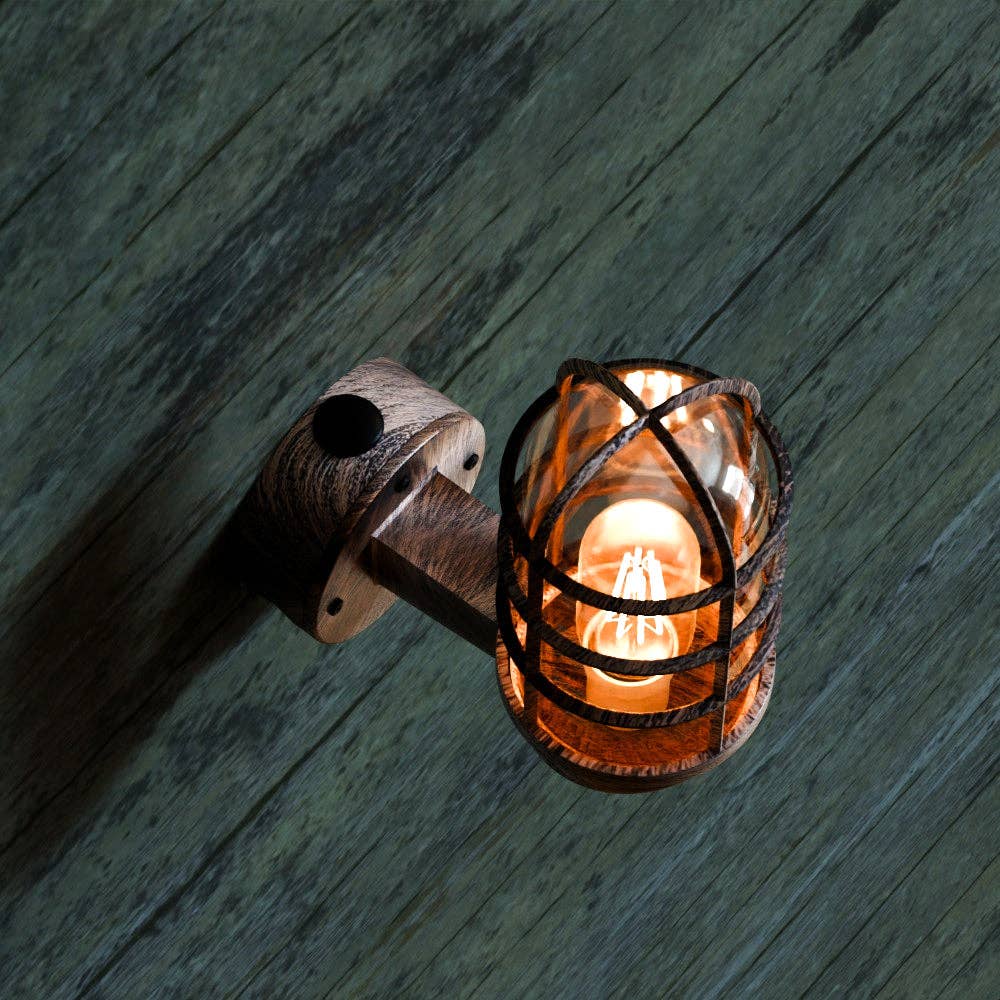 Ledsone - Vendita all'ingrosso Applique - Lampada da parete a gabbia per paratia industriale~55236