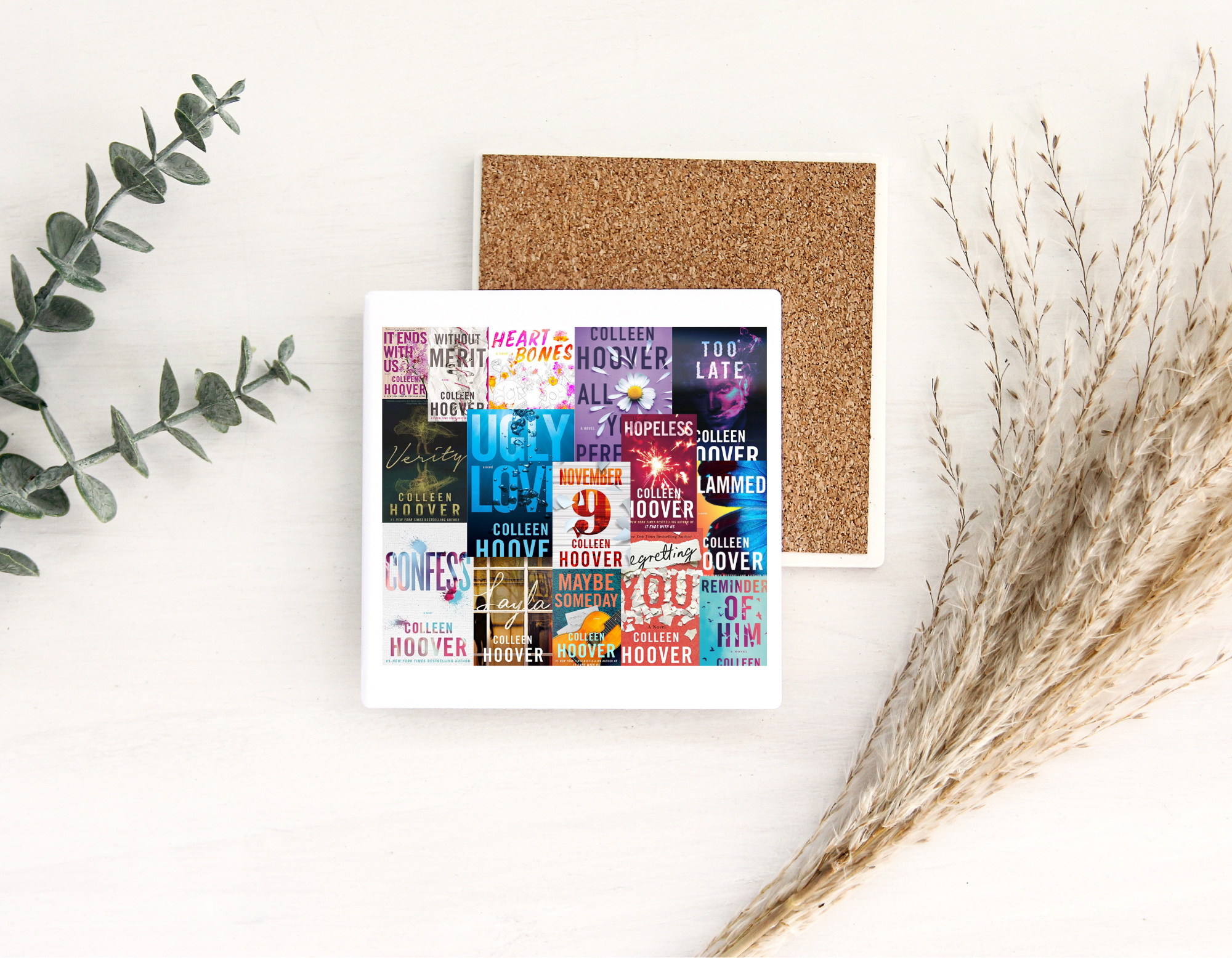 Dogwood Graphics & Design - Wholesale Coasters - Colleen Hoover Book Covers Ceramic Coaster0