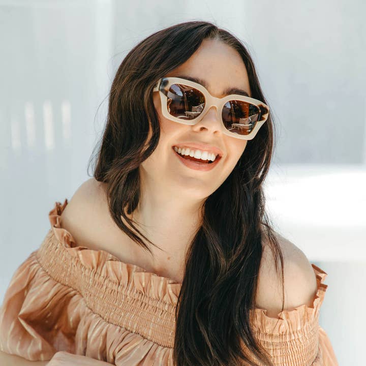Maeve Sand Sunglasses for wholesale by Life Less Common