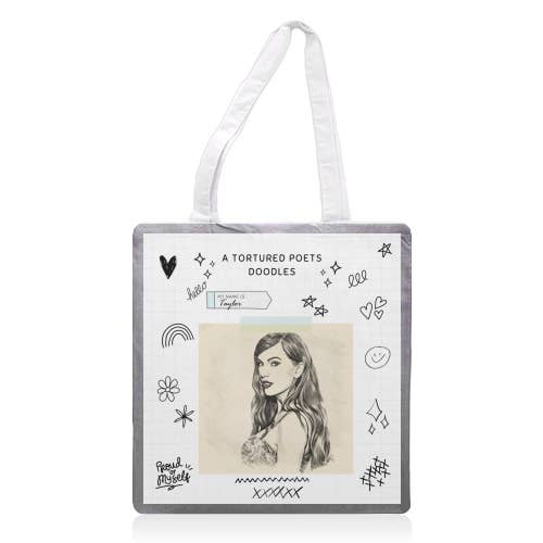 Sacolas 'A Tortured Poets Doodles' por atacado de ART WOW