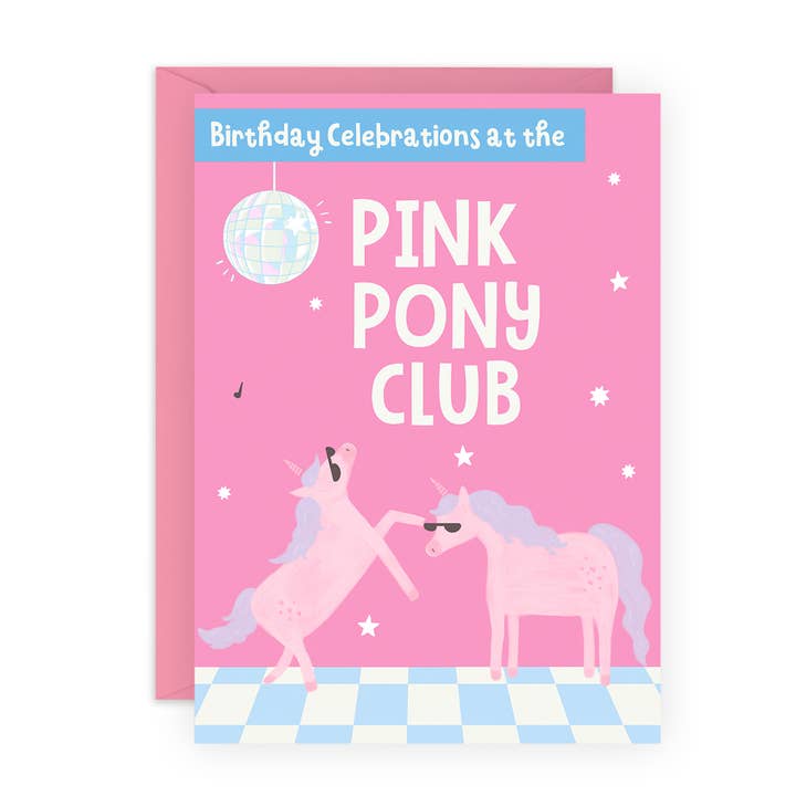 PINK PONY CLUB Birthday Card for Her for wholesale by Central 23 Cards