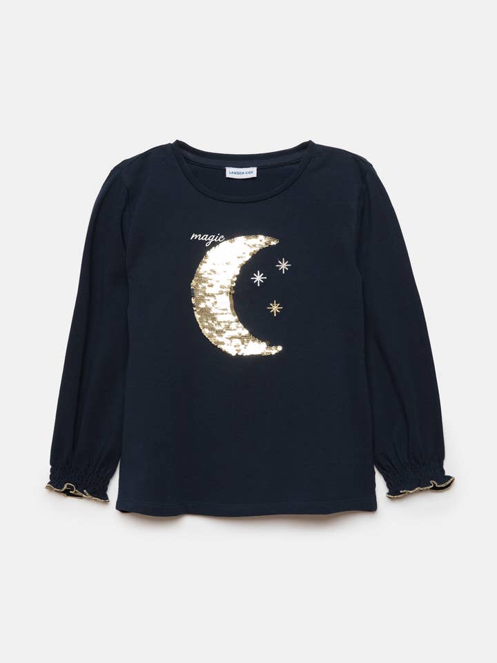 Maglietta con paillettes (559180-47) per la vendita all'ingrosso da parte di Lanidor Kids