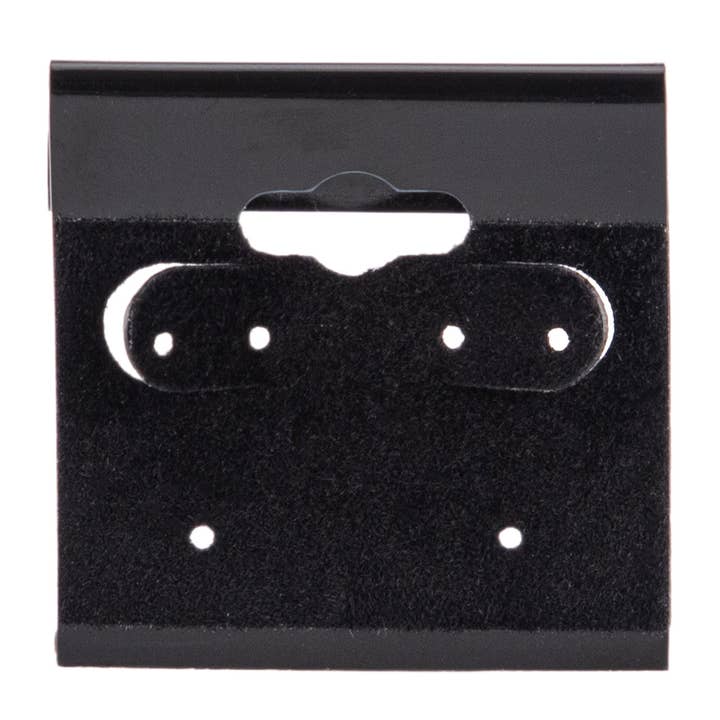 Store Supply Warehouse - Wholesale Jewelry Stand & Display - 1 ½" Black Square Velour Earring Cards - Pack of 1005