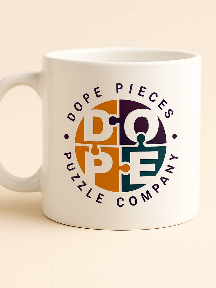 Dope Mugs: Dope Pieces Puzzle Company Logo for wholesale by Dope Pieces Puzzle Company