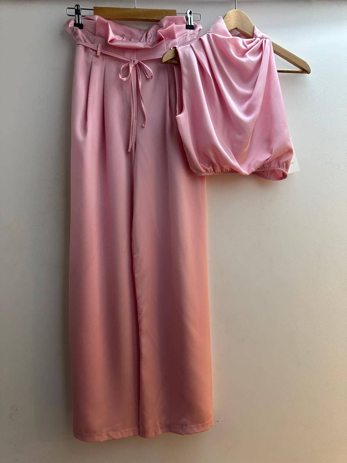 LORIANE - Vente Ensemble haut et pantalon (PAS d'intérieur) - Femme - 9982 Ensemble crop top et pantalon uni5