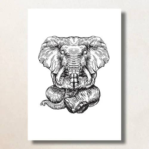 Yoga Panda 2/A6/Tarjeta para venta al por mayor de Bijzondere Kaartjes