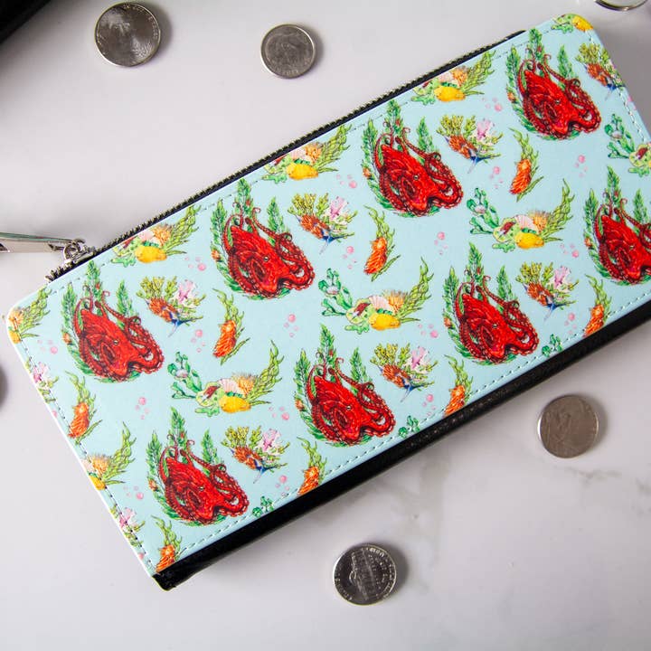 The Slug And Kraken - Wholesale Wallet - Women's - Rockabilly Octopus Wallet, Octopus and reef wallet3