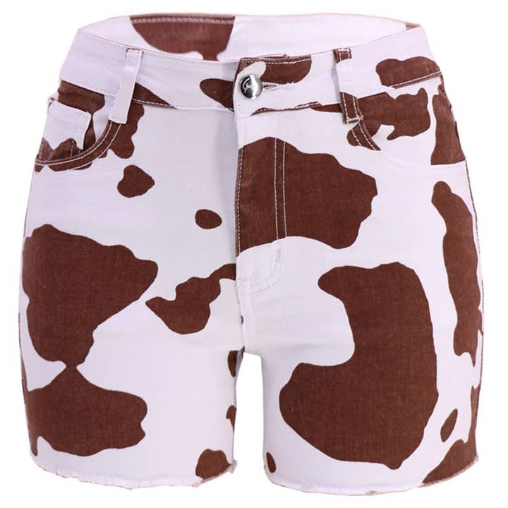 Rosa Clothing - Wholesale Shorts - Women's - Summer cow tie-dye straight shorts
