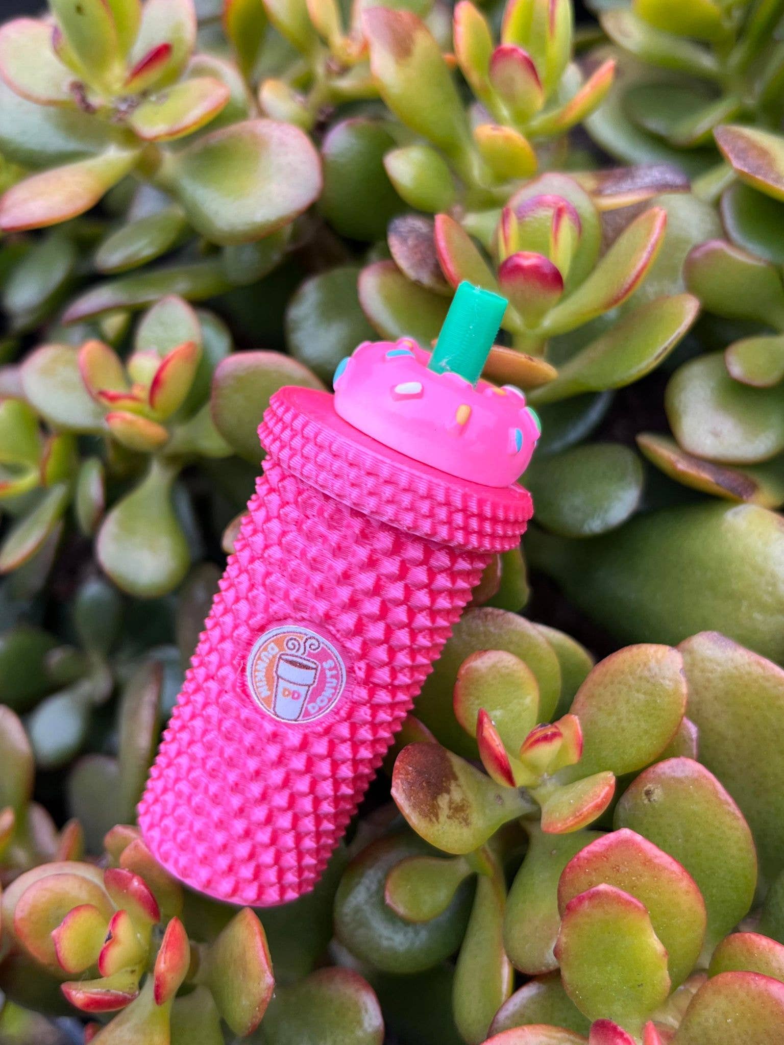 Roussell Prints and Demand LLC – Großhandel Schlüsselanhänger – Damen – Schlüsselanhänger Mini-Becher mit sechseckigem Schraubverschluss und Donut-Deckel0