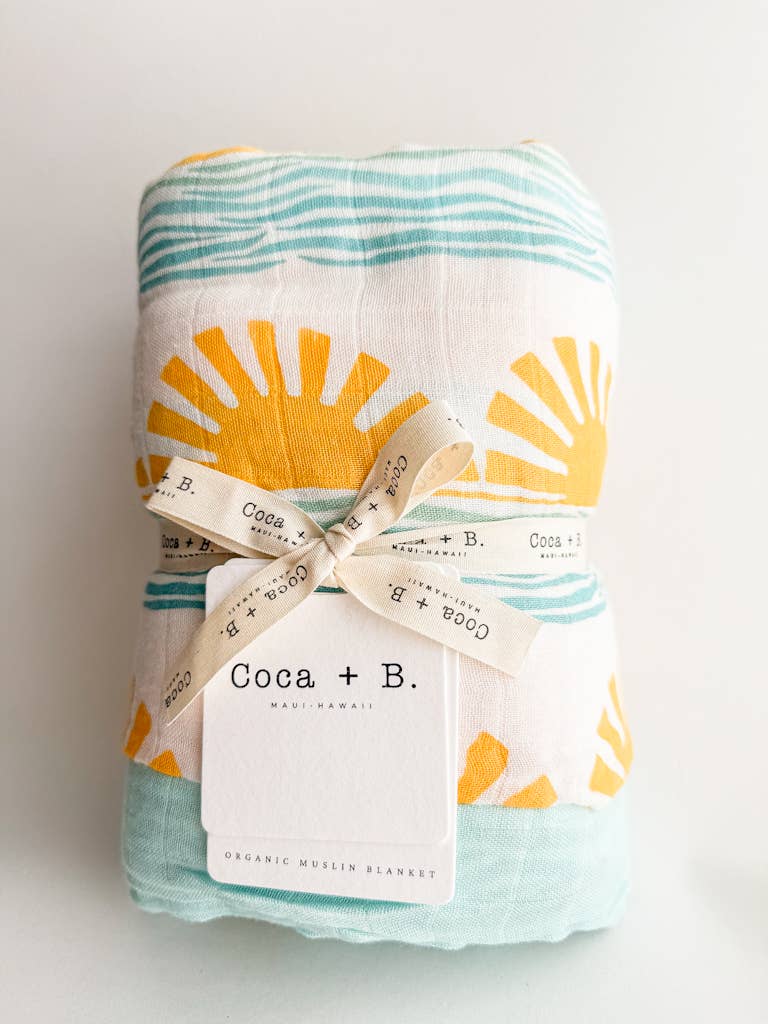 Coca + B.™ - Wholesale Milestone Blanket - Kids & Baby - Sun + Wave Baby Blanket | Organic Bamboo + Cotton4