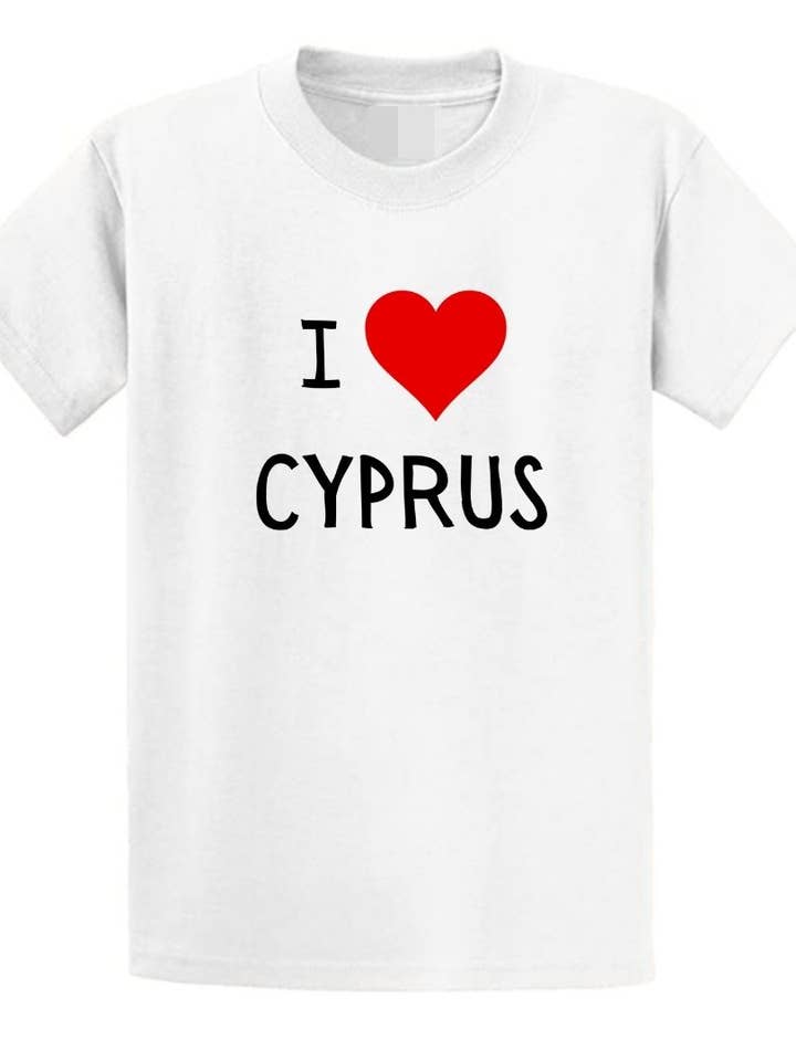 Second Ave Baby/Children Red I Love Cyprus T-Shirt for wholesale by Second Ave Gift Company