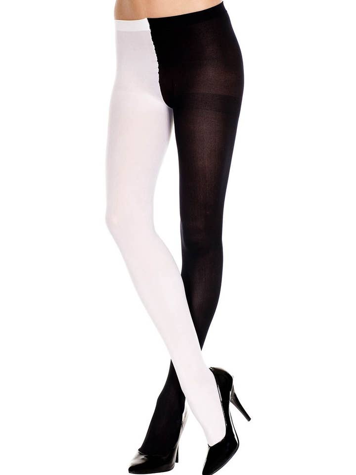 Lingerie Mart - Wholesale Tights - Women's - Music Legs Opaque Jester Tights ML748