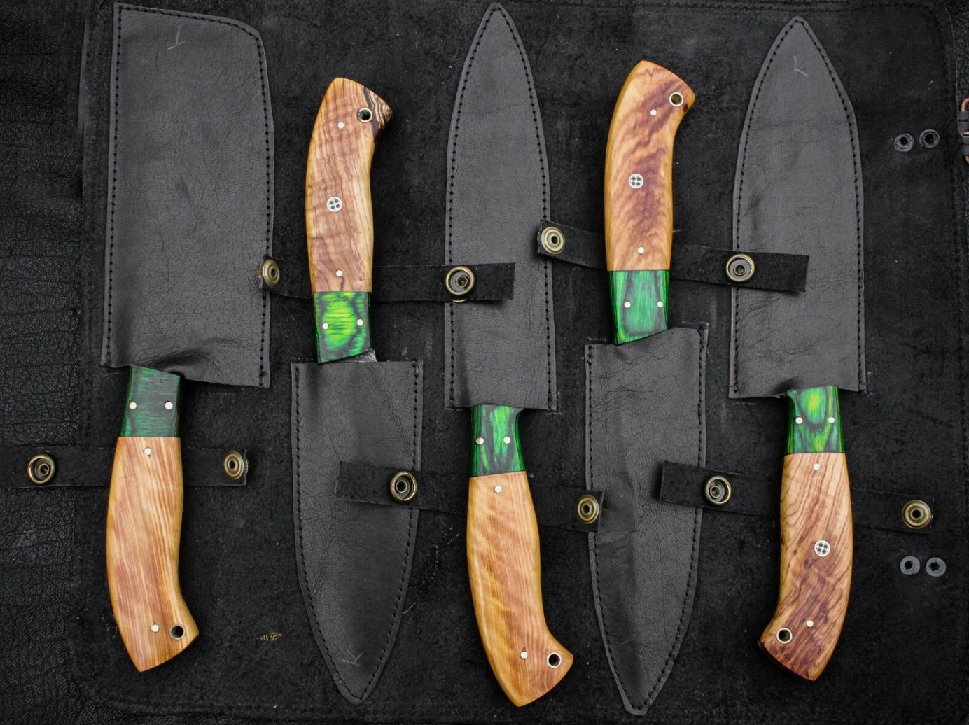 Bravohandicrafts - Wholesale Kitchen/Utility Knife - Handmade Damascus Steel Kitchen Chef Outdoor BBQ Knives.8