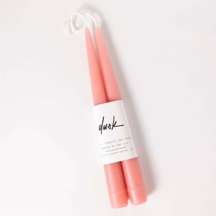 Dusk - Vente Bougies/bougeoirs coniques - Lot de bougies coniques faites à la main de 23 cm14