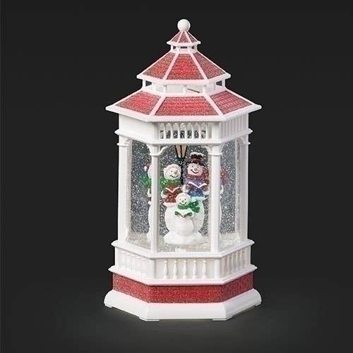 Lighted Swirl Gazebo with Snowman Carolers for wholesale by Roman
