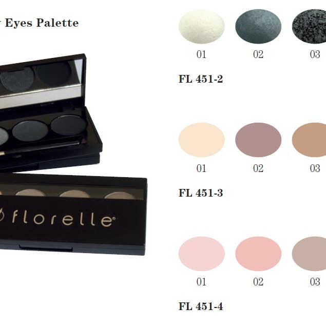 FLORELLE - Wholesale Eyeshadow Palette - Florelle FL 451 Smokey Eyes Palette2
