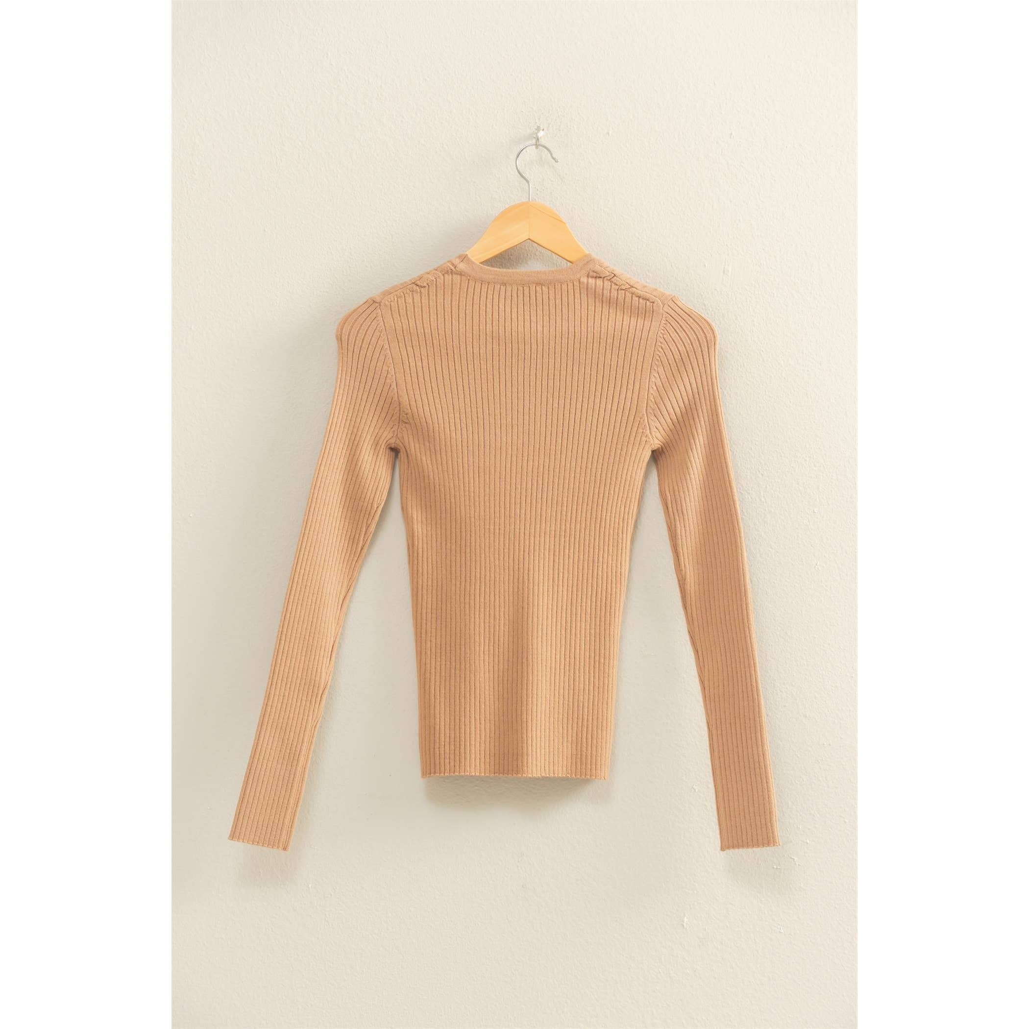 HYFVE - Wholesale Knit Top - Women's - Ribbed Long Sleeve Knit Top11