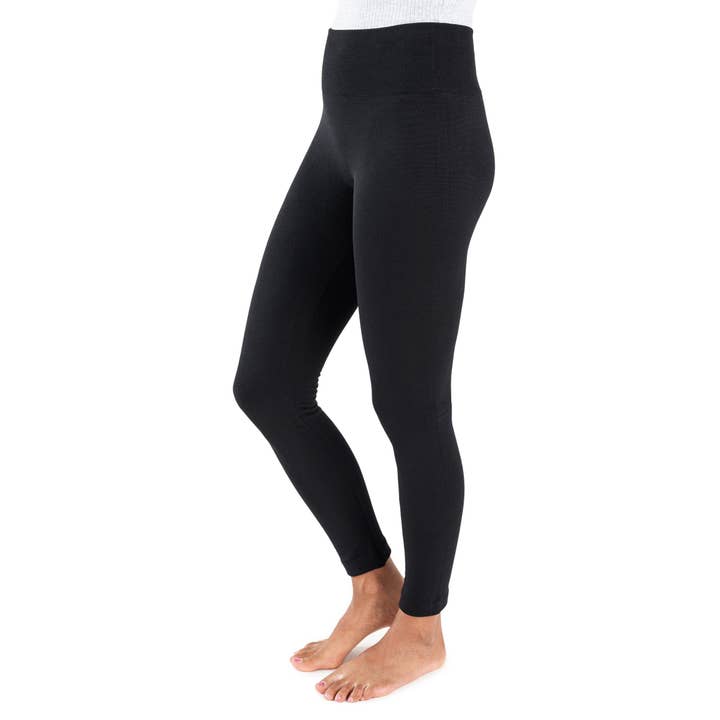 Muk Luks - Wholesale Fashion Leggings - Women's - Muk Luks Women's Fleece Lined Leggings with Wide Waistband