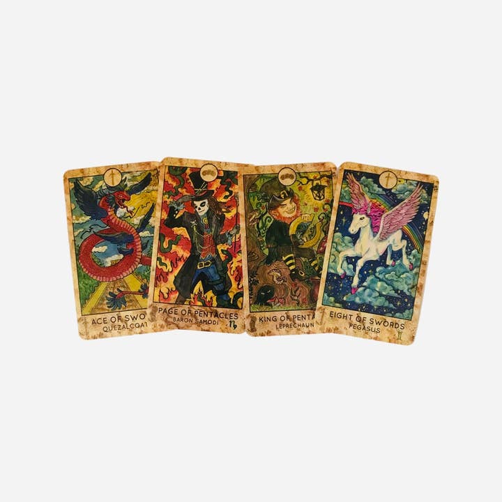 Tarotlandia – Cartas de tarô por atacado – Baralho de Tarô Fantasy World De Luxe Edição Limitada (Samiramay)8
