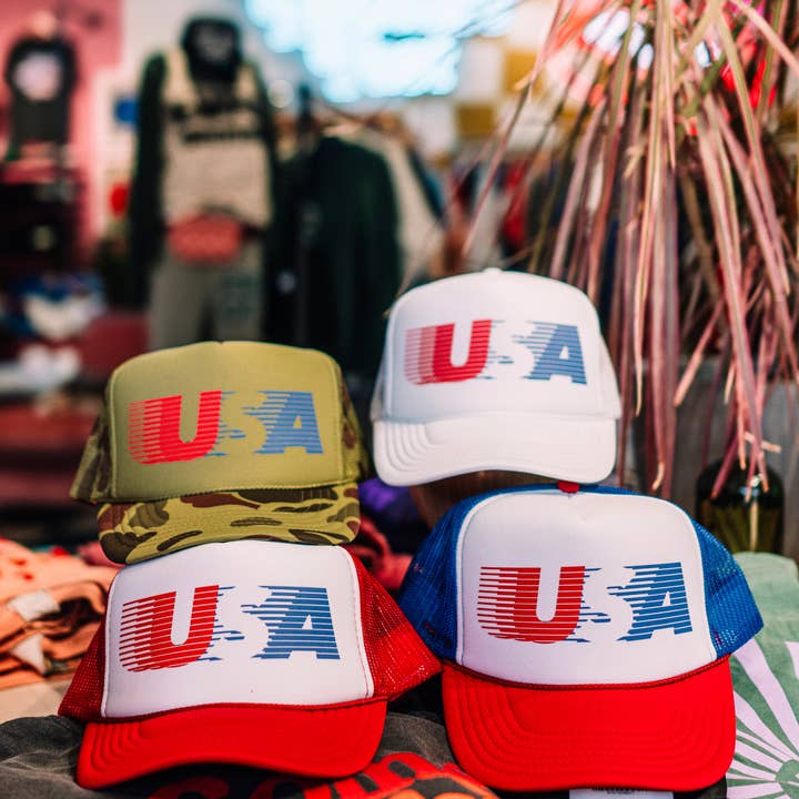 Ascot + Hart - Vente Casquette de camionneur – unisexe - Rétro USA Trucker4