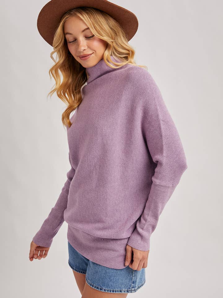 Bluivy - Wholesale Knit Sweater - Women's - SLOUCH NECK DOLMAN SLEEVED PULLOVER48