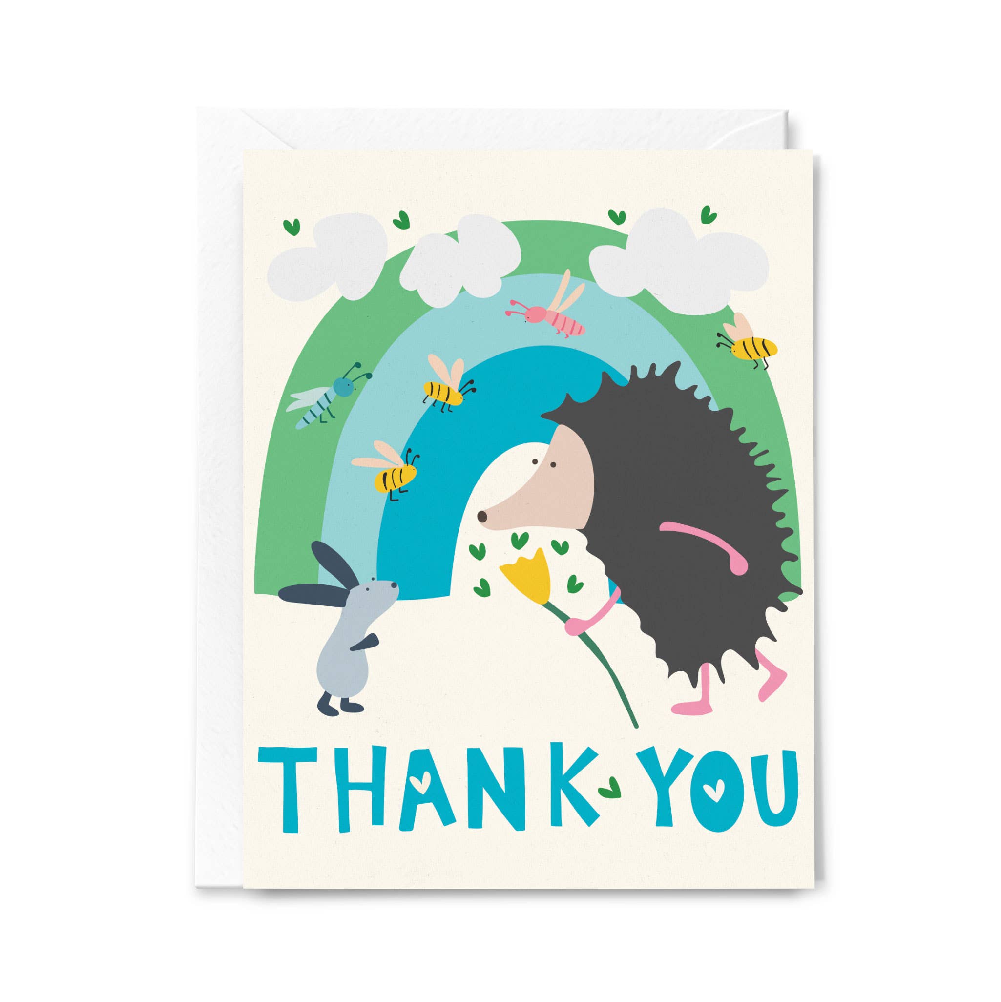 Happy Just Happy – wholesale Thank you card – Thank You Hedgehog Greeting Card