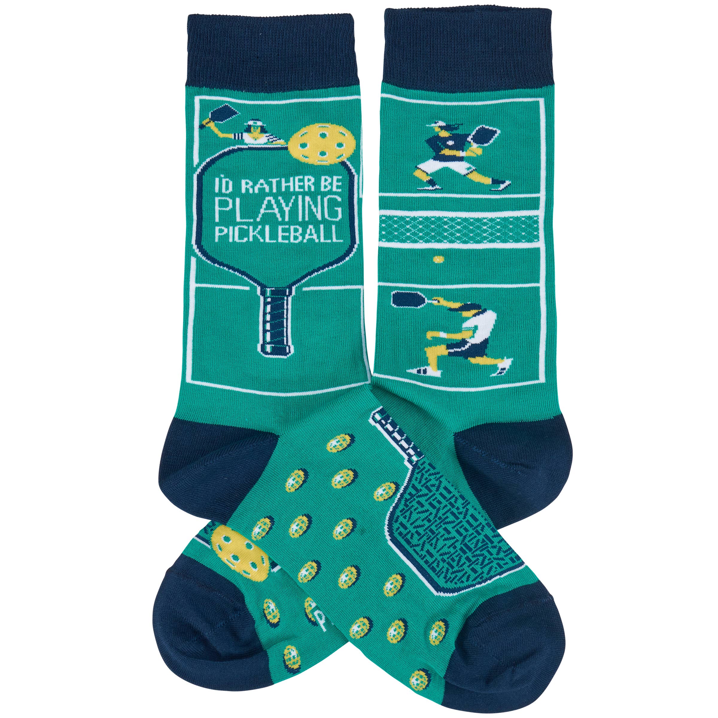 Primitives by Kathy - Wholesale Socks - Unisex - Rather Be Playing Pickleball Socks1