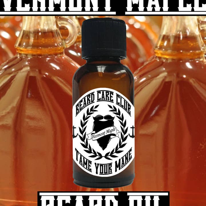 Huile à barbe à l'érable du Vermont pour la vente par Beard Care Club