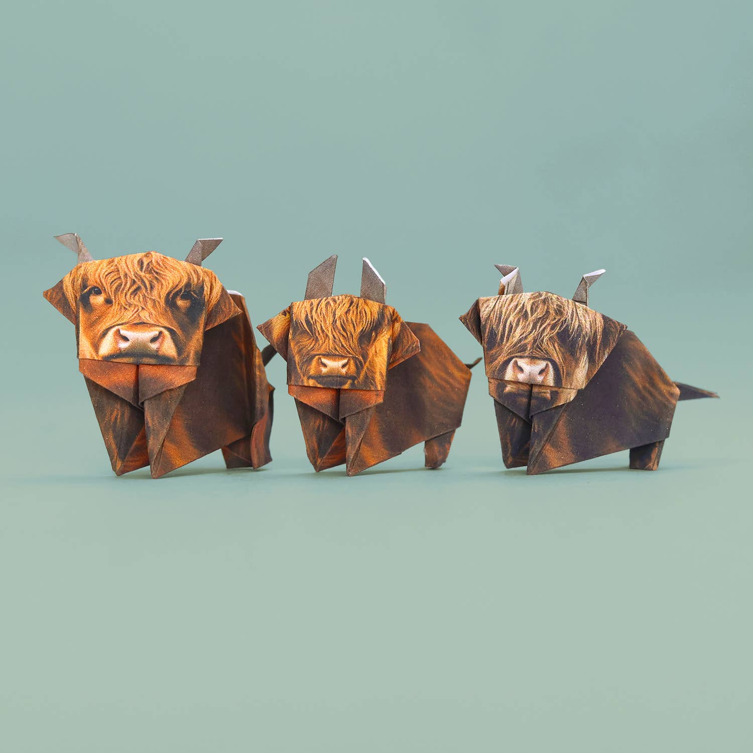 Pikkii – wholesale DIY craft kit – Paper Highland Cows | Origami Kit | Scottish Novelty Gift4