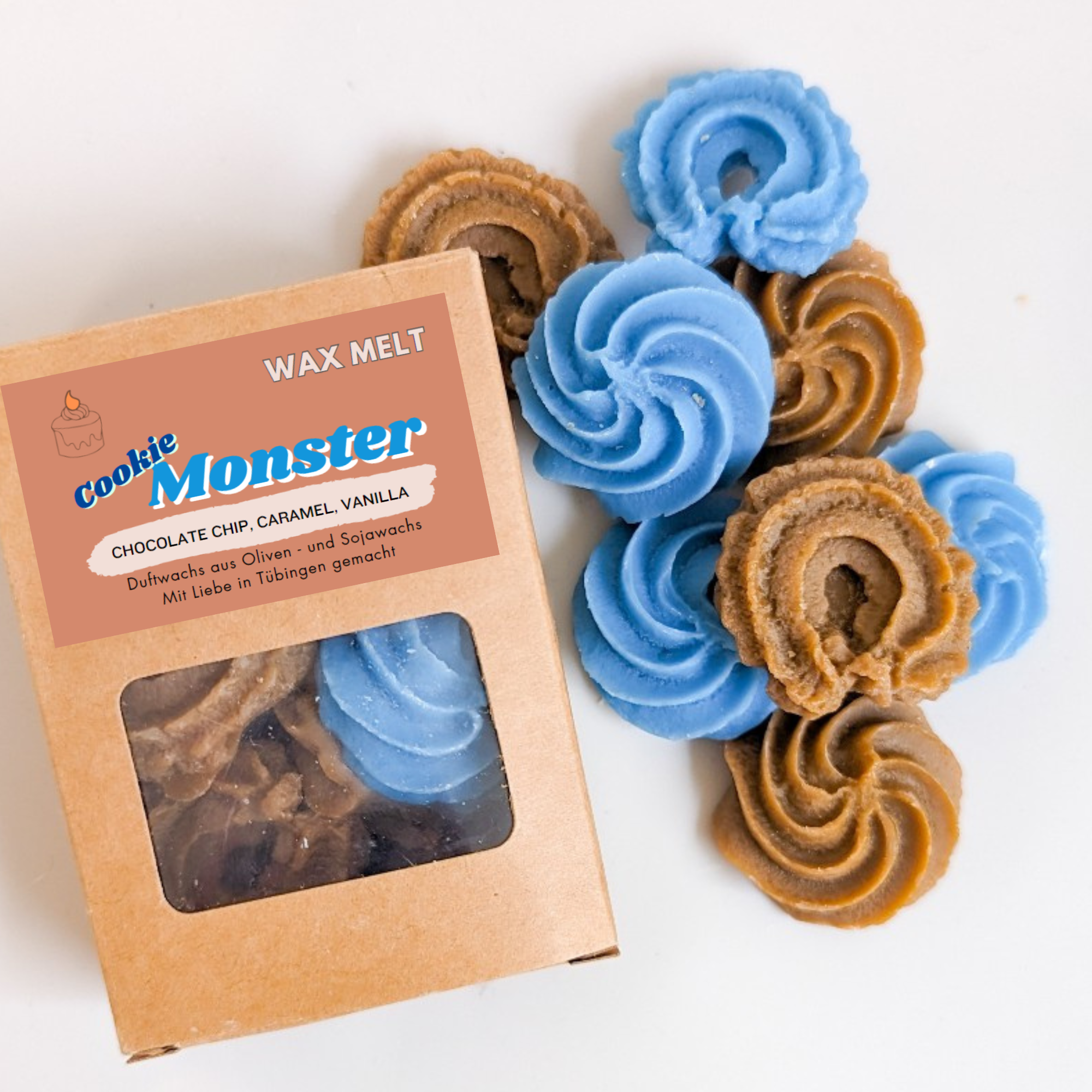 Oh Sweet Candles – Cera sólida por atacado – Monstro das Bolachas - Cera Perfumada - Brownie de Chocolate0