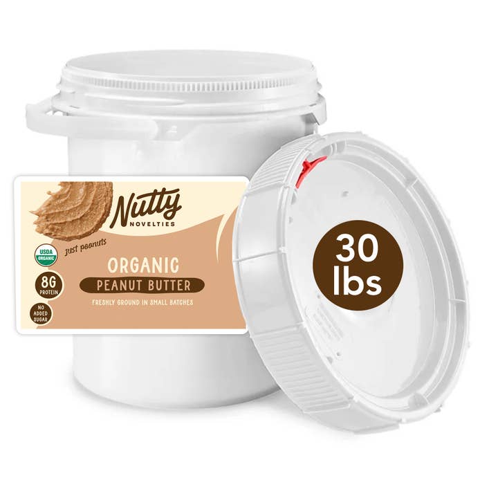 Bulk Organic Peanut Butter for wholesale by Nutty Novelties