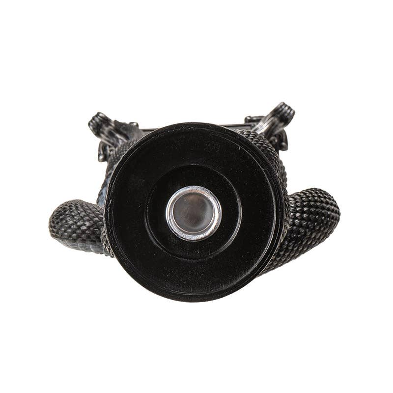 Pacific Trading - Wholesale Candle Holder - Triple Moon W/Black Serpent Candleholder3