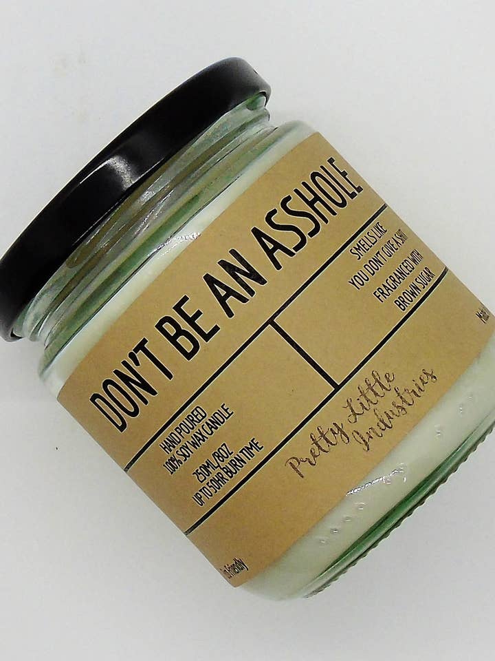 Soy Candle Asshole for wholesale by Pretty Little Industries Ltd