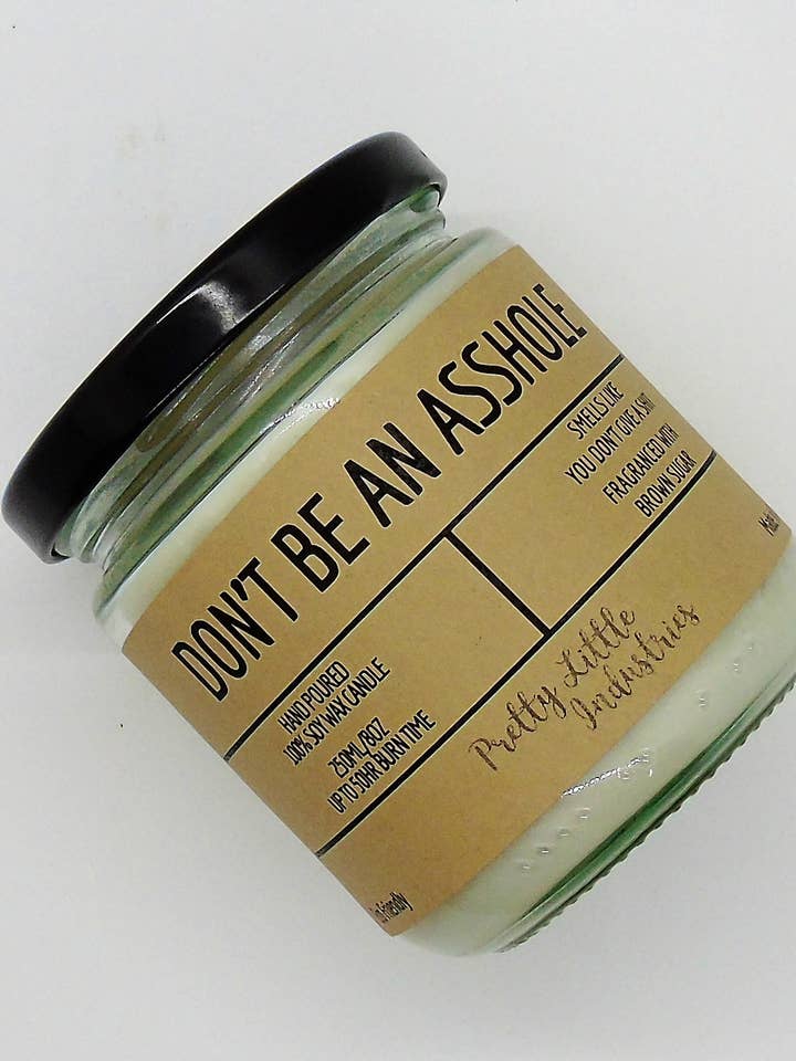 Soy Candle Asshole for wholesale by Pretty Little Industries Ltd