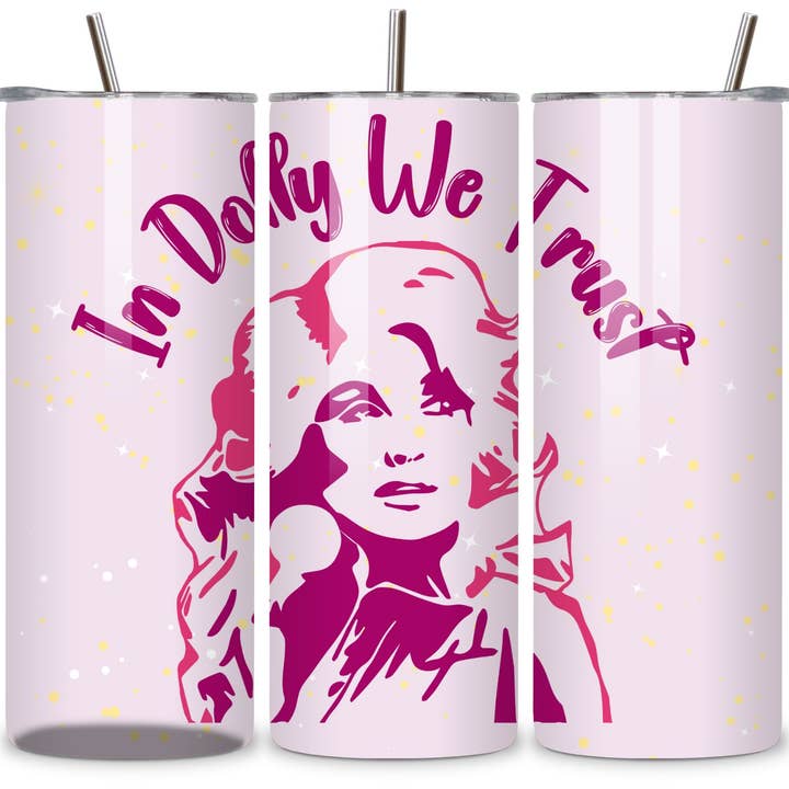 Sister Ray - Wholesale Insulated Mug/Tumbler - In Dolly We Trust 20 oz. Stainless Steel Tumbler