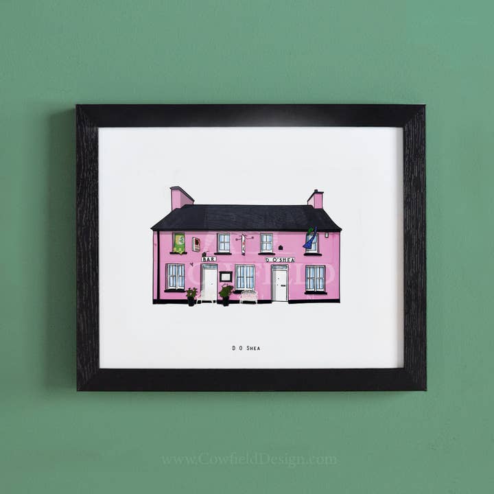 Cowfield Design - Wholesale Art print - Illustrated Pubs of Kerry7