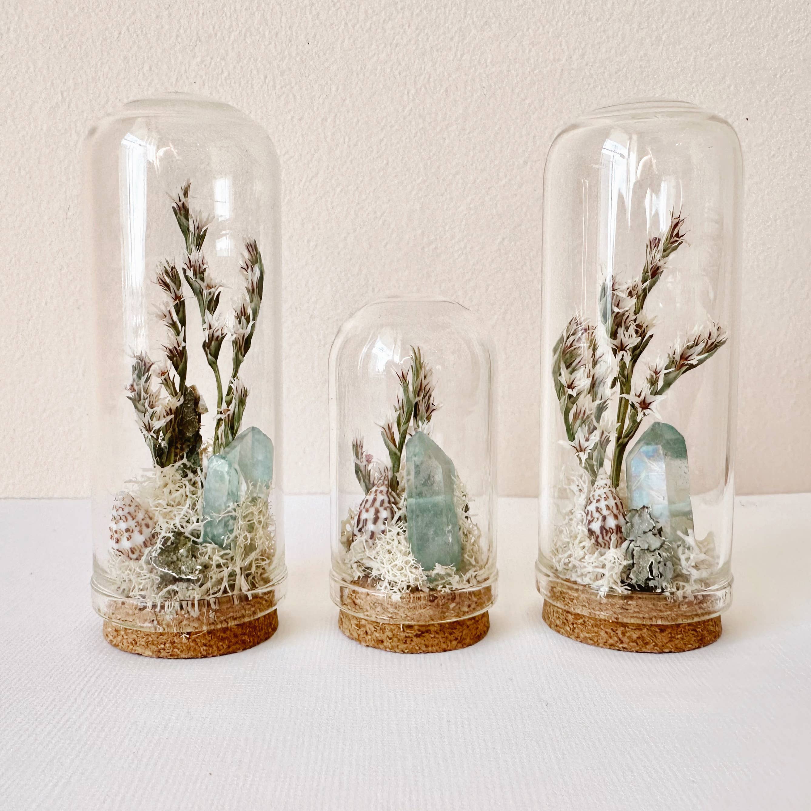 CA Studios - Wholesale Terrarium - Saltwater Breeze Mini Terrarium Crystal Beach Desk Decor3