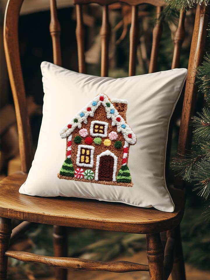 Housse de Coussin Décorative Faux Fil Merry Manor pour la vente par Wholesale Accessory Market