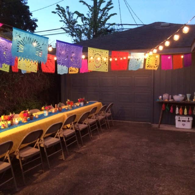 Fiesta Fancies - Wholesale Bunting/Garland - 3 Pack-60 ft Fiesta All Occasion Party Garlands Papel Picado5