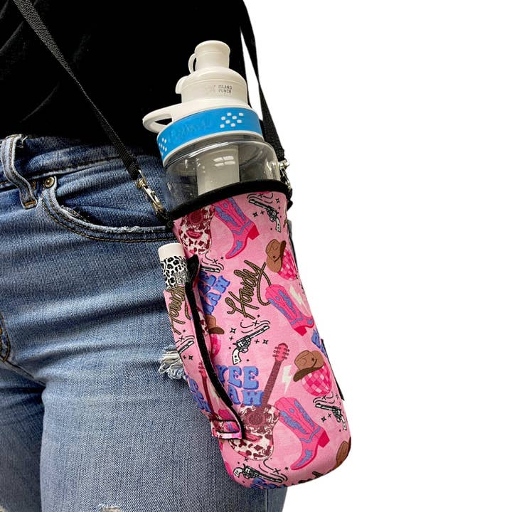 Drink Handlers - Wholesale Bottle Rack/Holder - 16oz Water Bottle Handler  W/ Carrying Strap13