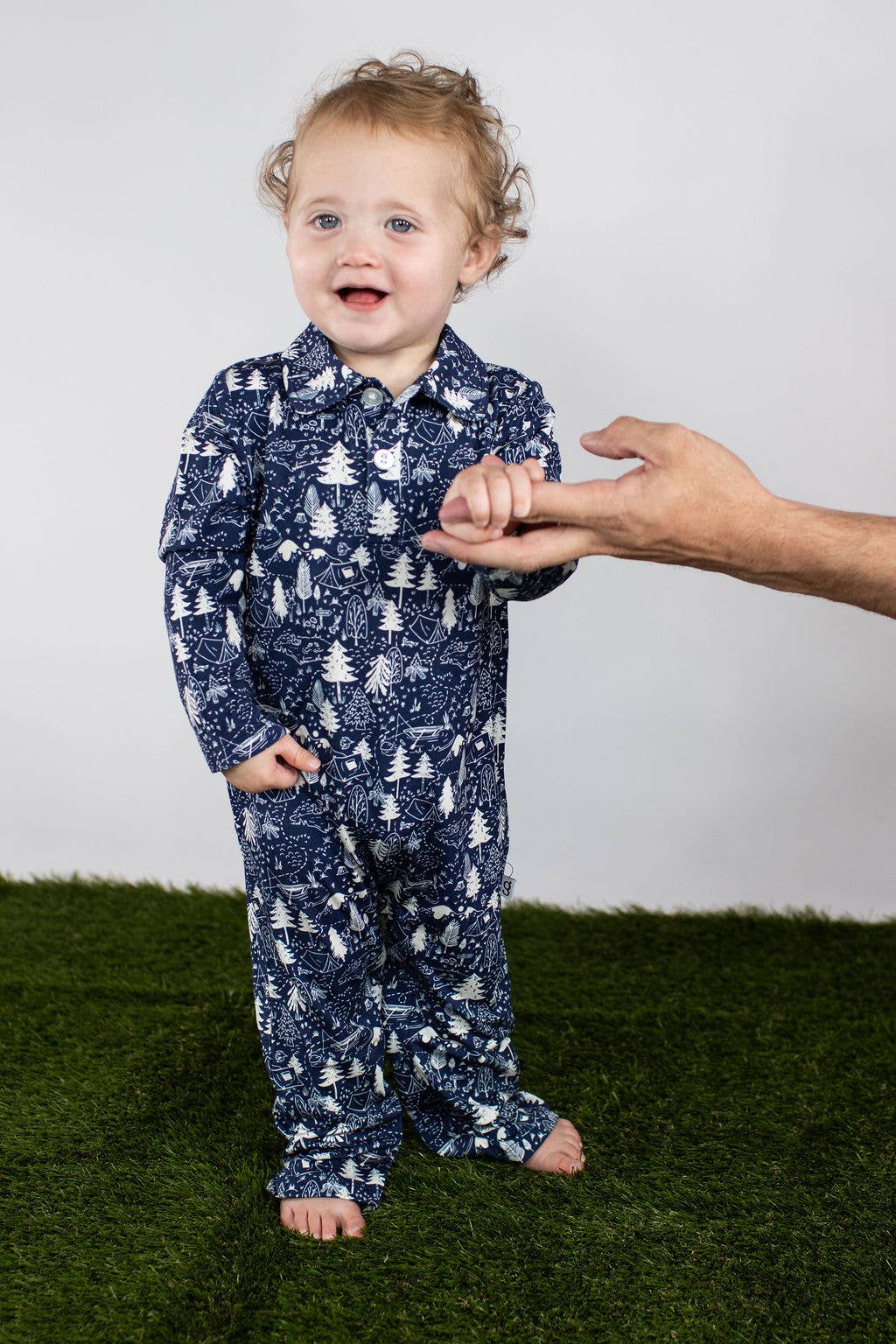 Goosies - Wholesale Clothing Set - Baby - Adventure Awaits (Camping)- LS Polo Romper0