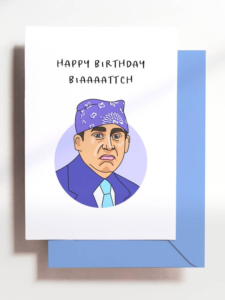 Prison Mike Birthday Card for wholesale by Haven Print Co.