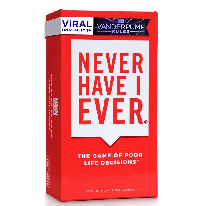 Never Have I Ever, Classic Edition Party Card Game for wholesale by IDEAS NEVER IMPLEMENTED