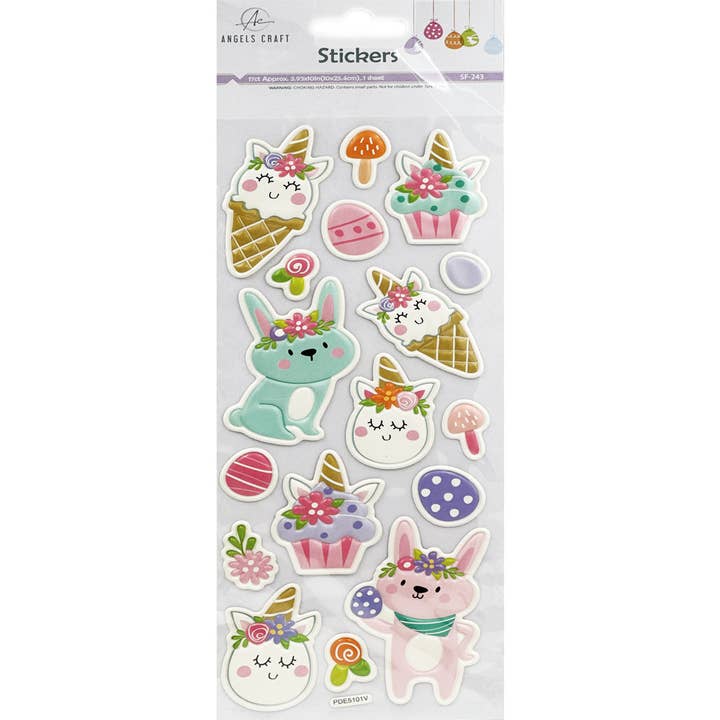 Angels Craft - Wholesale Sticker - Easter Sticker Collection - Puffy, Foil & More