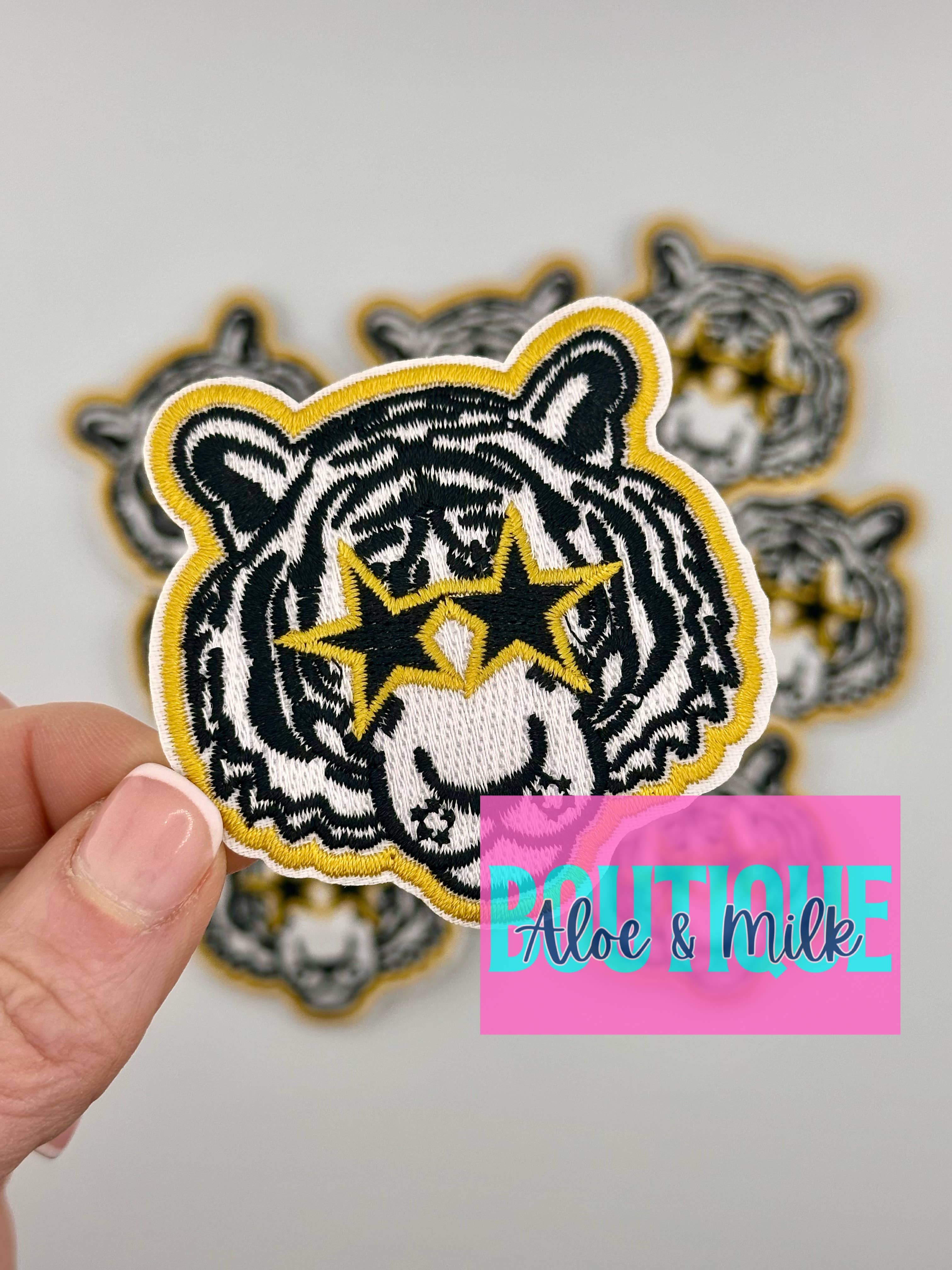 Aloe and Milk Boutique - Wholesale Patch - Mascot Tiger, tiger patch, sports patch, football, game day5
