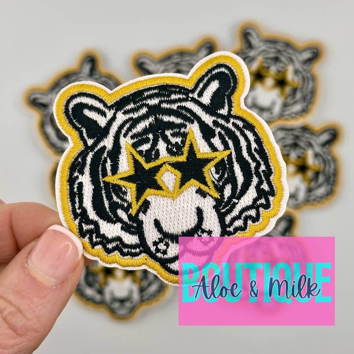 Aloe and Milk Boutique - Wholesale Patch - Mascot Tiger, tiger patch, sports patch, football, game day5