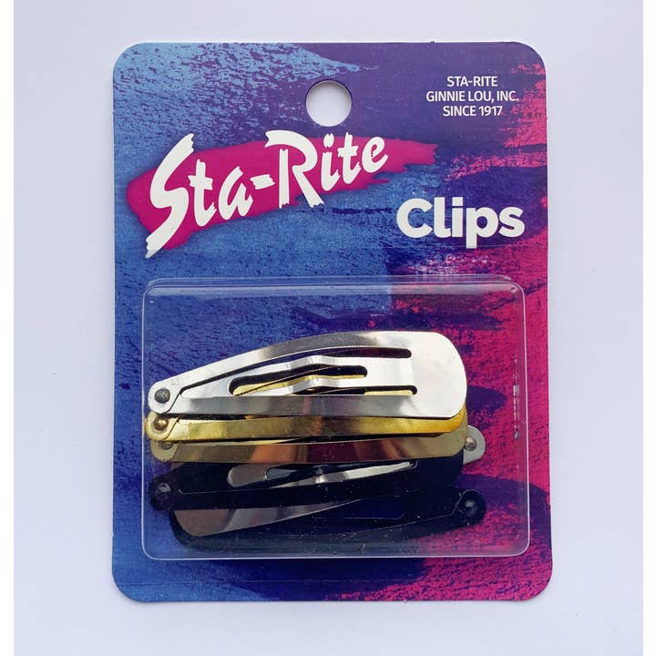 Sta-Rite Ginnie Lou - Wholesale Hair Clip - Women's - 2 1/2" Snap-Eze Clips - 6 ct5