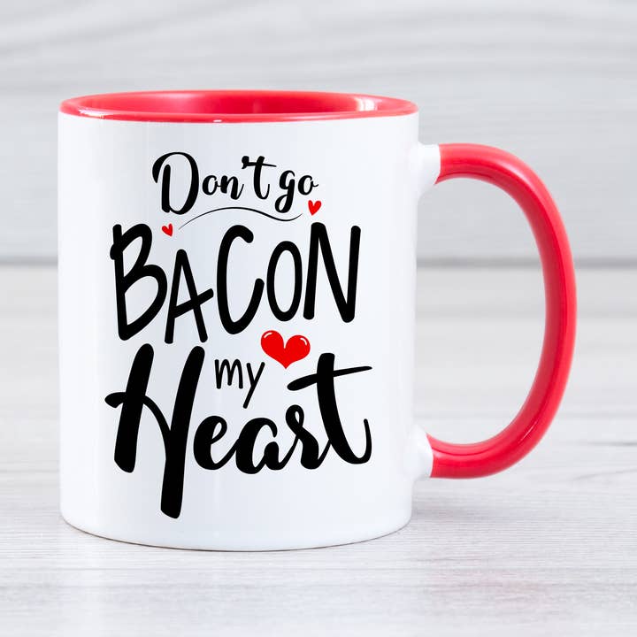 Ne va pas au bacon mon coeur pour la vente par Sd creations