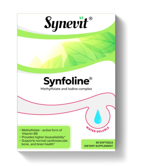 AlchePharma Naturals - Wholesale Oral Supplement/Vitamin - Synevit SYNFOLINE®: Methyl Folate & Iodine Supplement